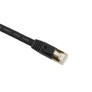 Gold Plated RJ45 Flat Cat7 Ethernet 10Gbps SSTP Network LAN Cable Lot 1m