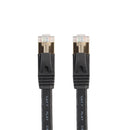 Gold Plated RJ45 Flat Cat7 Ethernet 10Gbps SSTP Network LAN Cable Lot 1m
