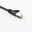 Gold Plated RJ45 Flat Cat7 Ethernet 10Gbps SSTP Network LAN Cable Lot 1m