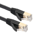 Gold Plated RJ45 Flat Cat7 Ethernet 10Gbps SSTP Network LAN Cable Lot 1m