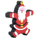 3D Cartoon Merry Christmas Santa Shaped High Speed USB 2.0 Flash Drive Memory Stick U Disk 256GB