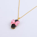 Luxury Rotating Jewelry Butterfly Rotating USB Flash Drive Thumb Pen Drive & Gold Necklace 128GB
