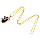 Luxury Jewelry Bling Crystal Shoes USB 2.0 Flash Drive Thumb Pen Drive & Gold Necklace 128GB