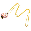 Luxury Jewelry Bling Pearl Flower USB 2.0 Flash Drive Thumb Pen Drive & Gold Necklace 128GB