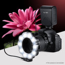 SL-102 LED Macro Ring Flash Light Lamp Adapter Mount and 8pcs Adapter Rings for Canon Nikon Olympus Camcorder