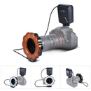 SL-102 LED Macro Ring Flash Light Lamp Adapter Mount and 8pcs Adapter Rings for Canon Nikon Olympus Camcorder