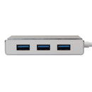 5 in 1 Aluminium USB 3.0 Type C to 4K HD HDMI + VGA + 3PCS USB 3.0 Dongle Adapter Splitter Converter Hub For Apple Macbook Silver