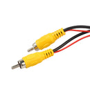 20ft Car RCA Video Extension Cable for Auto Backup Camera Monitor Rear View Parking System with Detection Wire Reverse Trigger Lead for GPS Navigation