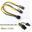 18AWG PCI-E 8pin to Dual 8-pin Y-Splitter Extension Cable Connector for Computer PC