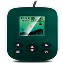 Portable Fish Finder & Wired Sonar Sensor Fishfinder Depth Locator with Fish Size, Water Temperature, Alarm Transducer, Dot Matrix 100m Range