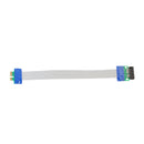 PCIE Micro Express 1X to 1X F/M Riser Card Extender Extension Ribbon Lead for 1U 2U Small Case
