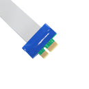 PCI-E Micro 1X Male to 16X Female Riser Card Extender Cable Ribbon Wire