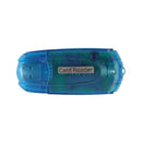 High Speed 5 in 1 USB Memory Card Reader Writer Dongle Pen for MicroSD TF SD M2 XD MS Blue