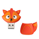 16GB High Speed USB 2.0 Cartoon Fox Model Flash Drive Memory U Disk for PC Loptop