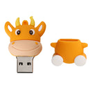 High Quality Cartoon Cow Shape USB 2.0 Flash Disk Pen Drive Storage 128GB