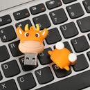 High Quality Cartoon Cow Shape USB 2.0 Flash Disk Pen Drive Storage 128GB