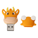 High Quality Cartoon Cow Shape USB 2.0 Flash Disk Pen Drive Storage 128GB