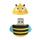 3D Cartoon Yellow Bumble Bee Shape USB Memory Stick Flash Drive Thumb U Stick 256GB