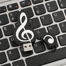 32GB Cute Cartoon Music Note Shape USB 2.0 Flash Stick Thumb Pen Drive U Disk for Girls Friends