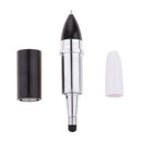 Lipstick-Shaped Mini Size Easy-Carry Touch Stylus Pen with Two Uses, for Capacitive Touch Screen Universal Touch Screen Stylus Pen, and Ballpiont Pen White