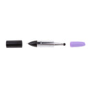 Lipstick-Shaped Mini Size Easy-Carry Touch Stylus Pen with Two Uses, for Capacitive Touch Screen Universal Touch Screen Stylus Pen, and Ballpiont Pen Purple