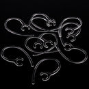 10 Pcs Bluetooth Clamp Ear Hooks Loops Clips Replacement for Plantronics iPhone 8.5mm Clear