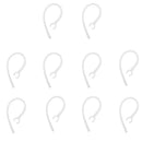 10 Pcs Ear Hook Loop Clip, Bluetooth Replacement Part for Plantronics iPhone 6.0mm Clear