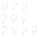 10 Pcs Ear Hook Loop Clip, Bluetooth Replacement Part for Plantronics iPhone 6.0mm Clear