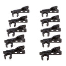 10 Pack Metal Clip , 12mm/0.47inch Dia Lapel / Lavalier Microphone Tie Clip Black for Lavalier Wireless Microphone System
