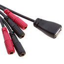 All in 1 Power Hub Overvoltage Protection Extender Cable for iPhone 5 6 7 Plus Samsung Galaxy