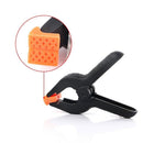 10Pack 4.3inch A Type Plastic Clip Fixture for Cell Phone Tablet Glued Screen Fastening Clamp Non-slip Silicone Handle Repair Tools