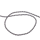 3.5mm Jack Audio Cable Black Braided Repair Lead Replacement Update Wire For Earphone Speaker