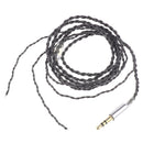 3.5mm Jack Audio Cable Black Braided Repair Lead Replacement Update Wire For Earphone Speaker