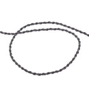 3.5mm Jack Audio Cable Black Braided Repair Lead Replacement Update Wire For Earphone Speaker