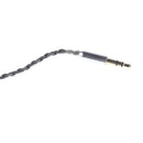 3.5mm Jack Audio Cable Black Braided Repair Lead Replacement Update Wire For Earphone Speaker