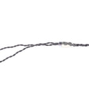 3.5mm Jack Audio Cable Black Braided Repair Lead Replacement Update Wire For Earphone Speaker