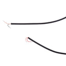 Gold Plated 3.5mm Audio Stereo Repair Headphone Jack Plug Replacement Solder Cable DIY Black