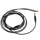 Gold Plated 3.5mm Audio Stereo Repair Headphone Jack Plug Replacement Solder Cable DIY Black