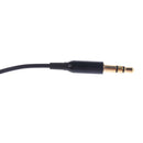 Gold Plated 3.5mm Audio Stereo Repair Headphone Jack Plug Replacement Solder Cable DIY Black