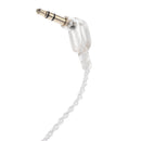 Transparent 3.5mm Plug Crystal Braided Headphone Earphone Audio Repair Cable DIY 1.2m