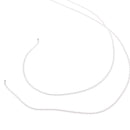 Transparent 3.5mm Plug Crystal Braided Headphone Earphone Audio Repair Cable DIY 1.2m