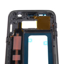 Mid Faceplate Frame Housing with Side Buttons for Samsung Galaxy S7 G935 + Side Buttons No Lens No LCD Screen Blue