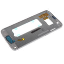 Mid Faceplate Frame Housing with Side Buttons for Samsung Galaxy S7 G935 + Side Buttons No Lens No LCD Screen Blue