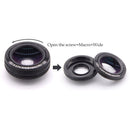 4-in-1 10X Telephoto Lens+Fisheye+Wide Angle+Macro Lens with Phone Clip for IOS and Android Devices Black