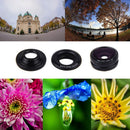 4-in-1 10X Telephoto Lens+Fisheye+Wide Angle+Macro Lens with Phone Clip for IOS and Android Devices Black