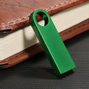 USB 2.0 Flash Memory Drive Bulk Thumb U Disk Sticks Fast Storage Capless Key Ring Design Waterproof Green 16GB