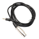 XLR 3 Pin Female to 3.5mm Jack Microphone Audio Cord Cable Connector 10ft