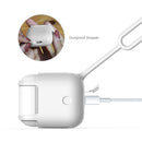 Silicone Protector Bumper Cover + White Luminous Anti-lost String Rope For Apple Airpods Wireless Charging Case White