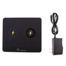 Dual Wireless Charger Fast Charging Pad Dock Mat Plate for iPhone X 8 8Plus, Samsung Galaxy Note8 S8 S8+ S7 S7 Edge and Other Qi-enabled Device(AC Adapter Included)