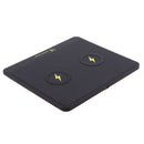 Dual Wireless Charger Fast Charging Pad Dock Mat Plate for iPhone X 8 8Plus, Samsung Galaxy Note8 S8 S8+ S7 S7 Edge and Other Qi-enabled Device(AC Adapter Included)